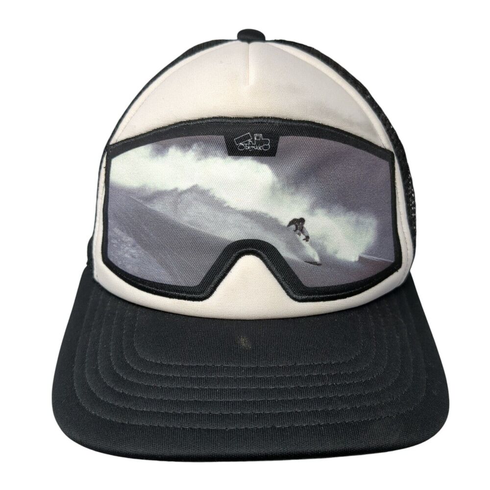 Bigtruck Snapback Trucker Hat Black 58cm Adjustable Mesh Back Polyester